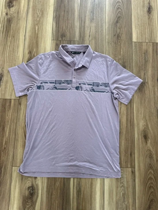Travis Mathew Men's Papaya groves perfect polo golf shirt size XXL - Picture 2 of 5